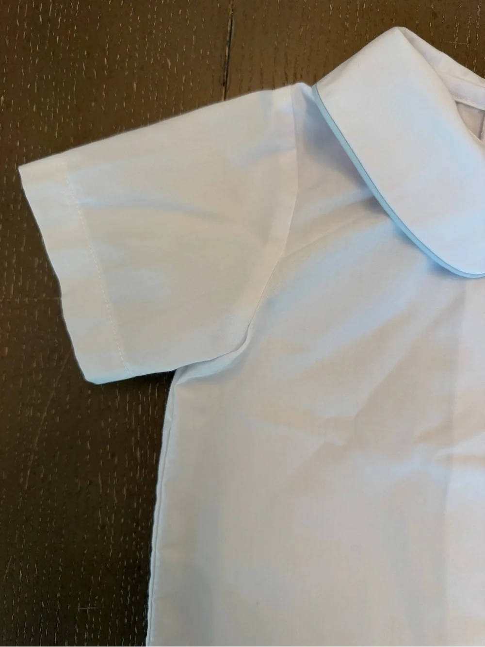 Beaufort Bonnet Boys’ Peter Pan Collar White Short-Sleeve Dress Shirt • Size 3T